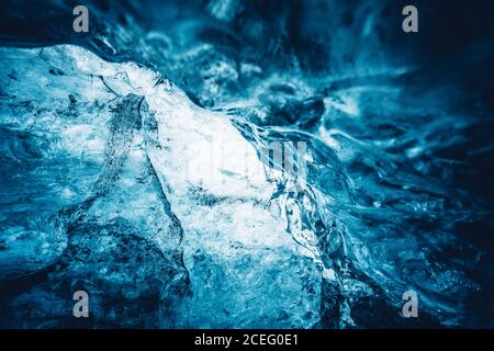 Bel ghiaccio blu cristallo Foto Stock