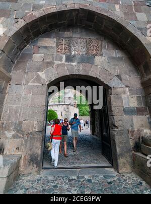 Monastero di Geghard, provincia di Kotayk, Armenia, Medio Oriente, patrimonio dell'umanità dell'UNESCO Foto Stock