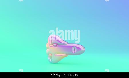 Vivace rendering 3d colorato simbolo di space shuttle on sfondo colorato con ombra Foto Stock