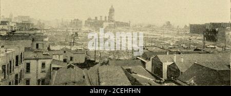 . Una storia del terremoto e del fuoco a San Francisco; un resoconto del disastro del 18 aprile 1906 e dei suoi risultati immediati. Foto di a it ken ingresso alla Huntington Mansion UNO STUDIO DELL'INCENDIO 217 è più facilmente estinguibile con acqua di un incendio di pino.ma il pericolo di una grande conflagrazione, come completa la sua distruzione come quella di maggio, 1851- se, ad esempio, si urla durante un vento pesante, è stato alwayspresent. Gradualmente la paura dei terremoti è morta. Nel 1892 il sottile edificio cronico, di dodicesimi, inclusa la sua torre, fu costruito intorno ad una cornice in ferro di Steeland. Tempblors continua Foto Stock