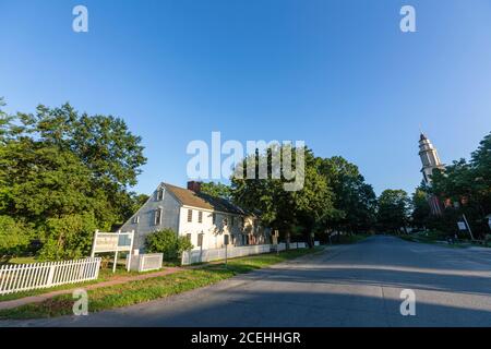 Centro visitatori presso Hall Tavern, Historic Deerfield, Deerfield, Massachusetts, USA Foto Stock