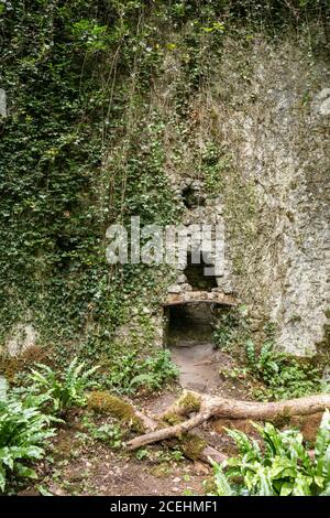 Abbandonati Fussell Old Iron Works, Mells, Somerset, Inghilterra, Regno Unito Foto Stock