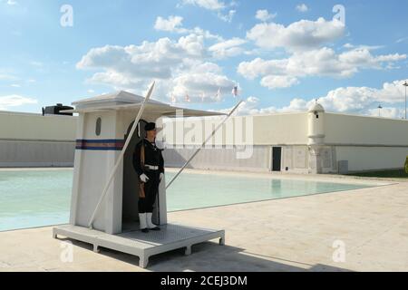 Denkmal für die Veteranen von Übersee, Lissabon, Portogallo Foto Stock