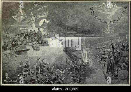 . Revisione delle revisioni e del lavoro mondiale. PERCHÉ È STATO MONTATO. L'orso russo (ai poteri): Beh, vedi, Iwas solo combattendo per una cena, mentre stava combattendo per l'istlife. (Scusa per ^sop.) Dal giornale (Minneapolis), SELEZIONANDO UN COLLEGA CHE PUÒ LECCARSI. La mancanza di neutralità è una buona scusa come qualsiasi altra, per la Russia, se decide di giocare anche afferrando più terri-torio cinese. - dal giornale (Minneapolis). IGO IL MENSILE AMERICANO REI^IEIV DI RECENSIONI.. SALVE, DIFENSORI DI PORT ARTHUR! Dal famoso cartoonista russo S. Zhivotovski, nel Niva, il popolare settimanale illustrato di San PET Foto Stock