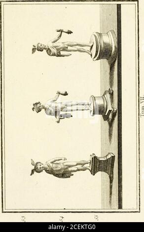 . Les antiquités d'Herculanum : avec leurs explications en françois. &gt; ^ ^. Foto Stock