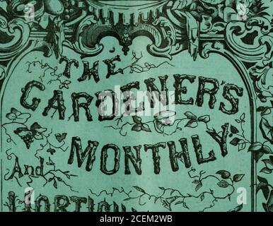 . Il mensile e l'orticoltore del Gardener. IL GIARDINO SELVAGGIO; o, i nostri boschetti e arbusti fatto Beautifol da theNataralization di Hardy £xotic piante. Di W. ROBINSON, F. L. S. con frontespizio. 236 pagine, lamo, cioth. Prezzo, |2.2S.spedito affrancatura gratuita, al ricevimento del prezzo. Indirizzo, CHAS. MAROT, 814 Chestnut St, Phila. COLTURA DI FUNGHI. LA SUA ESTENSIONE E IMPBOVEMENT, DI WM. ROBIMSOK. Con numerose illustrazioni, 172 ^ages, gioth. Prezzo, 7a cents.spedito, pagato per posta, al ricevimento del prezzo. CHAS. H. MARQT, ^14 CU^estnut St., Phila. KISSENA NURSERIEC ^ ALBERI E ARBUSTI VECCHI, NUOVI, RARI E DURI. Foto Stock