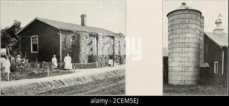 . Il supplemento della guerra di Varsity 1917. Un campo Armco. L'ampio parco giochi mantenuto da. La società.. Sede di Steve Toth, un fedele americano. Un silo modello di ferro Armco su Hillcrest Farm. 143 IL SUPPLEMENTO DELLA RIVISTA VARSITY Foto Stock