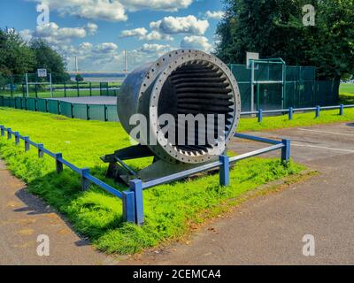 01.09.2020 Spike Island, Merseyside, Regno Unito. Spike Island è un parco a Widnes, Halton, Inghilterra nord-occidentale. È un'isola artificiale tra il Sankey C. Foto Stock