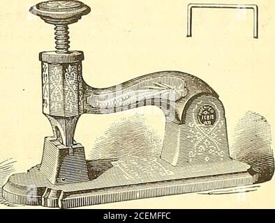 . La cancellatrice americana. Liished 1829. PRODUTTORE di -^^- --=*f2S=- -(^&gt;- carte da copia per Maniifl Carlfliic, Tracins n. i. Dispositivi di fissaggio brevettuali M c G i L L S, per il fissaggio di carte, il campionamento di merci secche e per tutti i tipi di legature leggere. M C G i II L S anelli di sospensione,■D a staffe TTTWT, staffe IFA^LtuSiL e punti, per sospensione e Hangini; schede, immagini, campioni, &c., &c. M:CGI]L,LS PA.TEINT OLIATO ED ESSICCANTE PAPEBS PER MACCHINE COPIATRICI. -s&gt;- SCRITTORI MANIFOLD. PENNE DEL COLLETTORE. LIBRI DUPLICATI. CARTE CARBONICHE AGATE. M appositamente preparate PER CLIMI CALDI. 11 EDIFICI WATERLOO, HAN Foto Stock