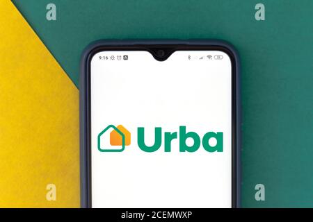 Brasile. 22 Giugno 2020. In questa illustrazione fotografica viene visualizzato il logo Urba sullo smartphone. Credit: Rafael Henrique/SOPA Images/ZUMA Wire/Alamy Live News Foto Stock