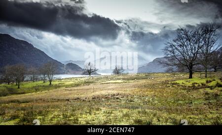 Ullswater, Aira Force, Montagne e Fells Foto Stock