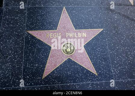 Hollywood, California, USA 1 settembre 2020 UNA visione generale dell'atmosfera della Regis Philbin's Star sulla Hollywood Walk of Fame il 1 settembre 2020 a Hollywood, California, USA. Foto di Barry King/Alamy Stock foto Foto Stock