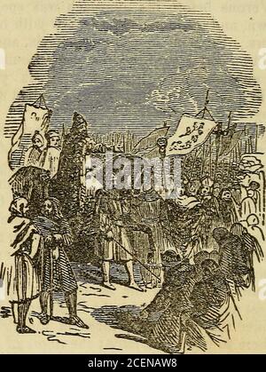 . Storia della Francia e della Normandia, dai primi tempi alla rivoluzione del 1848. Cesvalles dal duca di Guascogna, e il suo gallante nipote Rojand slain.This ingaggio ha fornito il tema di un numero im-mense di romanzi. 5. Durante tutto questo periodo la guerra con i sassoni con-tinued: Pepin li aveva costretti a rendere tributo e li aveva besidesforzati a ricevere missionari, ma potevano neitherbear pagare l'uno né abbracciare la religione dell'altro, il cui spirito pacifico era così contraddittorio con le umanpassioni. Avendo massacrato molti dei missionari, e impegnato Foto Stock