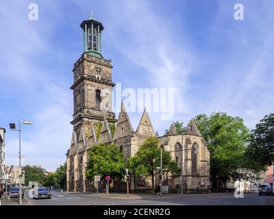 Ruine der Aegidienkirche - Kriegsdenkmal - a Hannover, Niedersachsen, Deutschland, Europa rovine di Aegidien Curch. Memoriale di guerra a Hannover, bassa Sax Foto Stock