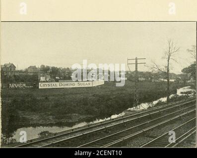 . Relazione della Commissione Bronx River Parkway: Nominata ai sensi del capitolo 669 delle leggi del 1906. Di crescente valore utilitaristico ed estetico in vista della crescita della popolazione delle città. Proposto Bronx Boulevard per estendersi lungo Hillside di fronte. Foto Stock