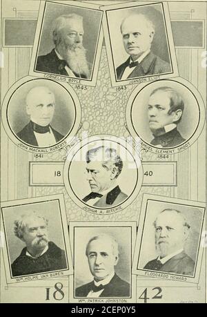 . Storia della Società Medica del Distretto di Columbia, 1817-1909. Il procuratore distrettuale sarebbe d'aiuto, in ogni modo possibile, per garantire la convinzione. Il presidente del comitato corrispondeva con il segretario della Società Medica omeopatica del Dis-trict, il quale dichiarava che tale società non aveva e non avrebbe concesso in licenza alcun medico irregolare. Il comitato ha detto che una lettera circolare dovrebbe essere preparata dai responsabili propri della Società Medica e essere inviata a tutti i professionisti irregolari del Distretto, chiedendo loro di dichiarare da quale autorità stavano praticando nel Dis-tric Foto Stock