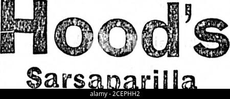 . Colonista quotidiano (1897-09-15). Le cure parlano a favore di ESSfSB g Hof Hoods Snninparilla, M H M^f come per nessun altro medi- B ©a 0 Erucine.. Le sue grandi cure registrate in un linguaggio sincero e convincente di uomini e donne grati, costituiscono la sua più efficace ad-vertising. Mnny di queste cure nro mar-velous. Hanno vinto la fiducia del popolo di Tho; havo dato Hoods Sarsapa-ri.lla Tho più grande vendite nel mondo, andhavo reso necessario (o il suo manufatturetho più grande laboratorio sulla terra. HoodsSarsnparilln è conosciuto da tho cure esso hasmade - cure di scrofola, sale rheum andeczema, cure di reumatismi, nouralgi Foto Stock