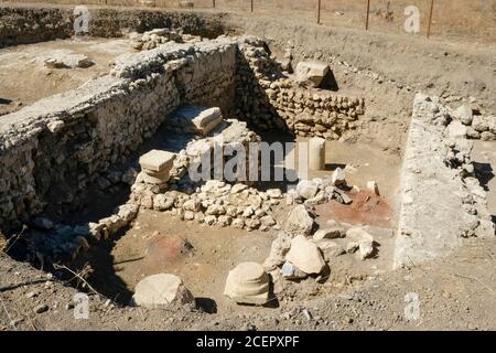 L'antica città di Satala, situata a nord-est dell'Anatolia, dove continuano gli scavi, risale all'età del ferro. Foto Stock