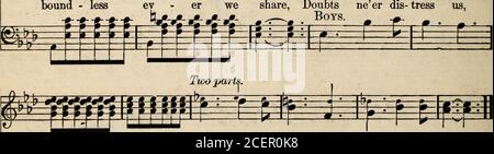 . Voce di lode, no. 2 : una collezione completa di canzoni scritturali, gospel, domenicali e di servizio di lode. Coro. Due parti. Melodia. Come fa - ther, ten - der la sua cura, US - mgs so f-tv *** i ev - er condividiamo, dubbi più neer dis-tress noi, w^wfr B°YS-. Paure neer ap-pal, come fa - ther, lui ci protegge tutti. Foto Stock