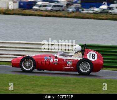 Roger Woodbridge, Volpini FJ, HSCC, FJHRA, Historic Front-engined Formula Junior Championship, Mallory Park, 23 agosto 2020. Ospitato nel modulo VSCC Foto Stock