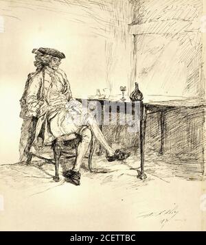 Abbey Edwin Austin - la lettera - British School - 19 ° secolo Foto Stock