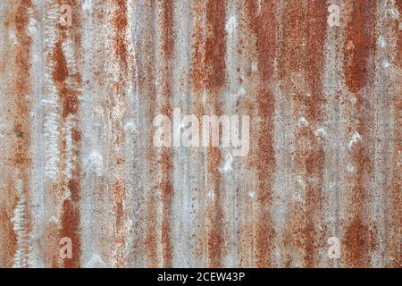 Sfondo con texture in metallo arrugginito Foto Stock