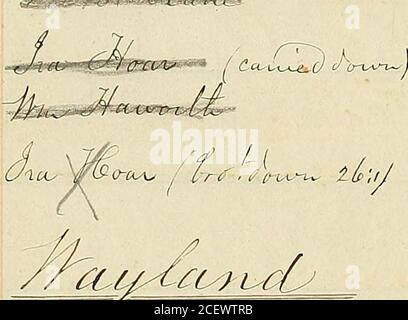 . Libro di posta di Liberator [manoscritto] 1831-1865]. Foto Stock