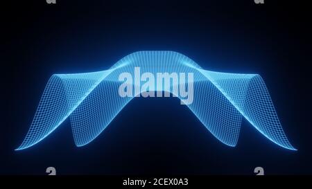 Formula equation, visualizzazione asse matematico, moderna griglia astratta, struttura a reticolo, sfondo, digital Technology Science Concept rendering 3D Foto Stock