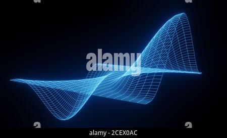 Formula equation, visualizzazione asse matematico, moderna griglia astratta, struttura a reticolo, sfondo, digital Technology Science Concept rendering 3D Foto Stock