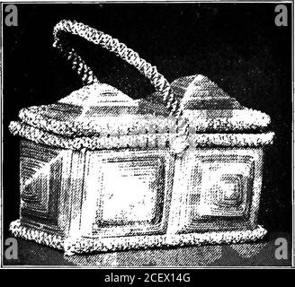 . Basketry pratico ed artistico. Fig. 3.-cestino Cat-tail. Della loro mano. Le foglie possono essere utilizzate come portavoce e fasce in cestini. Se intrecciati, possono essere utilizzati al posto della corsa intrecciata. La treccia può anche essere cucita in un semplice cestello rotondo. Bandiere e vampate: Possono essere usate nello stesso modo delle foglie di coda di gatto. Alla base della bandiera foglie si trovano colori meravigliosi, che possono essere utilizzati a buon vantaggio in givinga tocco di colorazione naturale ad alcuni cestini. Paglia.- Rye, avena e paglia di grano possono bemade per fare il servizio in questo lavoro. La paglia di segale 18 Basketry pratico. È il migliore per treccia, Foto Stock
