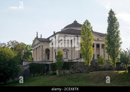 Villa Almerico Capra, la rotonda, 1567-1571 von Andrea Palladio erbaut, Blick von Südosten Foto Stock