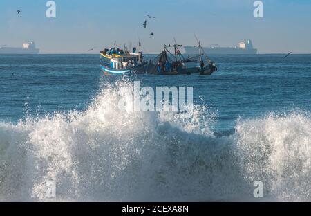 Barche da pesca a Rio de Janeiro. Brasile Foto Stock