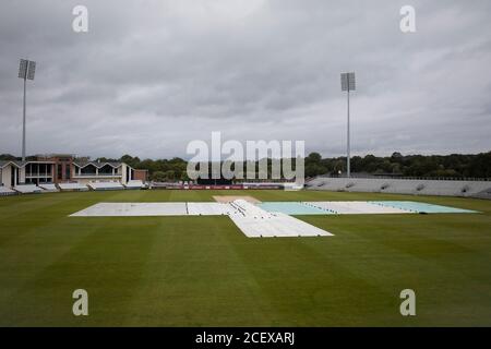 CHESTER LE STREET, REGNO UNITO. 2 SETTEMBRE 2020 una vista generale del terreno prima della partita Vitality T20 Blast tra Derbyshire e Durham a Emirates Riverside, Chester le Street (Credit: Robert Smith | MI News) Credit: MI News & Sport /Alamy Live News Foto Stock