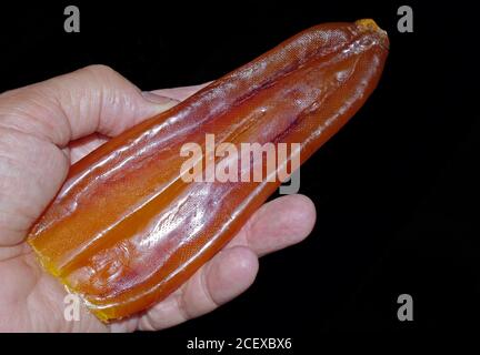 Bottarga (uova di pesce) cibo tipico della Sardegna, Italia Foto Stock