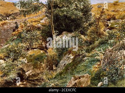 Boyce George Price - Autunno nelle colline gallesi - British School - 19 ° secolo Foto Stock