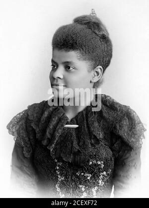 IDA B Wells. Ritratto di Ida Bell Wells-Barnet (1862-1931) di Sallie Garrity, 1893. Wells era un giornalista investigativo americano, un educatore e un primo leader nel movimento per i diritti civili. Foto Stock