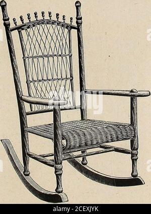 . Catalogo annuale, Reed furniture, stagione, 1900, grado 'B'. Foto Stock