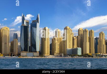 'Ghetto turistico' in Dubai Marina Foto Stock