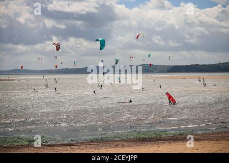 Exmouth Beach, Devon Foto Stock