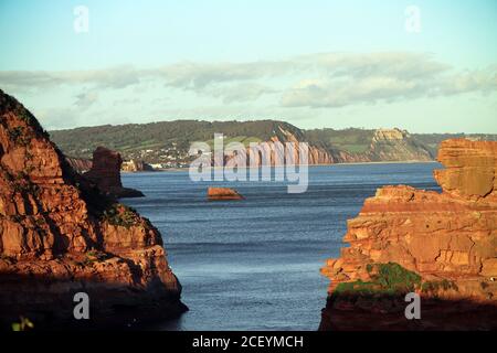 Ladram Bay, Devon Foto Stock