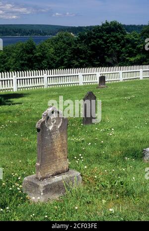 Buena Vista cimitero, Port Gamble, Washington Foto Stock