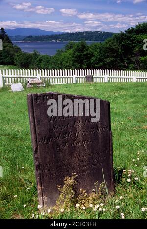 Buena Vista cimitero, Port Gamble, Washington Foto Stock