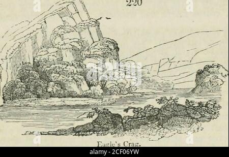 . L'enciclopedia della geografia: Comprendente una descrizione completa della terra, fisica, statistica, civile e politica. 219 metri, il punto più elevato d'Irlanda. Da questo lato si trovano anche le montagne di Tomics e Glona, con le loro immenseforests. Vicino alla riva occidentale si trova la bellissima isola di Inniscaden. All'estremità meridionale del lago inferiore amucli si dirama la baia più piccola, attraverso canali formati da Dinis Island. Questa baia, chiamata Turk Lake, è sovraintaccata da un lato dai precipitoussides dell'alta montagna del thatname, e delimitata sull'altro dal lungo boscoso an Foto Stock