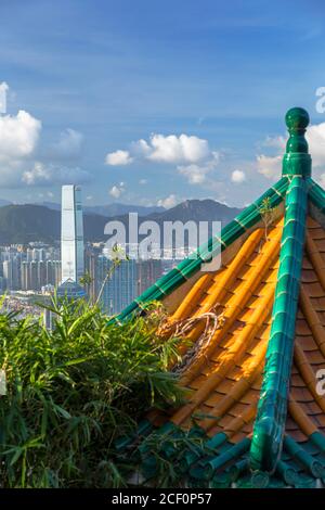 International Commerce Centre (ICC) e Lion Pavilion, Hong Kong Foto Stock