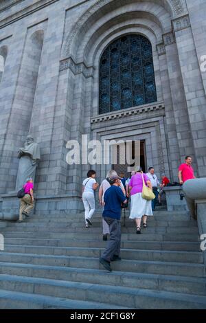 Matenadaran Museum, Mashtot Institute of Ancient Manuscripts, Yerevan City, Armenia, Medio Oriente, patrimonio dell'umanità dell'UNESCO Foto Stock