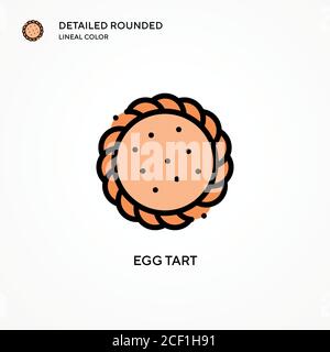 Icona vettore di freccette di uovo. Concetti moderni di illustrazione vettoriale. Facile da modificare e personalizzare. Illustrazione Vettoriale