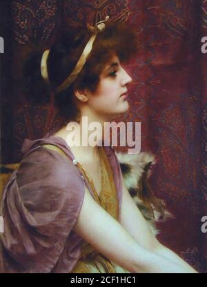 Godward John William - Classical Beauty 1 - British School - 19 ° secolo Foto Stock