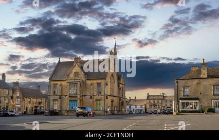 La città di Cotswold di Stow on the Wold Foto Stock