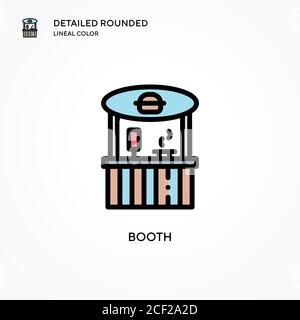 Icona vettore stand. Concetti moderni di illustrazione vettoriale. Facile da modificare e personalizzare. Illustrazione Vettoriale