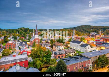 Montpelier, Vermont, USA lo skyline della città. Foto Stock